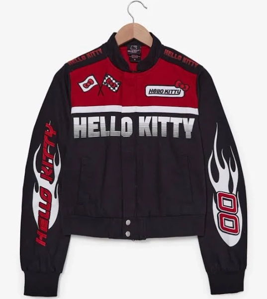 Sanrio Hello Kitty Flames Racing Cropped Jacket