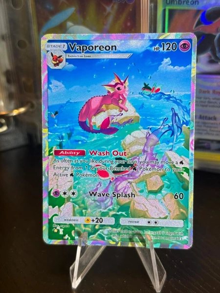 Vaporeon shiny shining card fan art