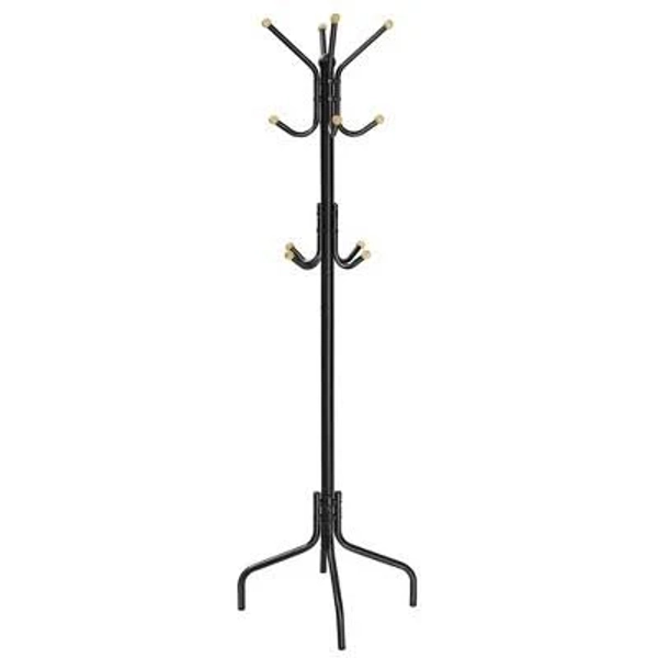 SONGMICS Freestanding Metal Coat Rack with 12 Hooks and 4 Legs
