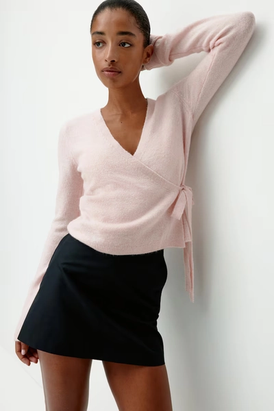 Wrap cardigan - Light pink