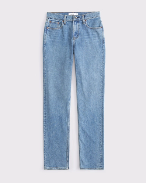 Curve Love Mid Rise 90s Straight Jean