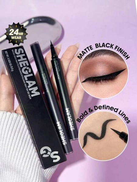 SHEGLAM Oh So Rich Matte Eyeliner Brand Beauty Makeup Face Paint Cosmetic For Women Girls Perfect For Fall Winter Ideal For Y2K Fancy Fashion Suitable For Birthday Christmas Present Party Ready Best Color