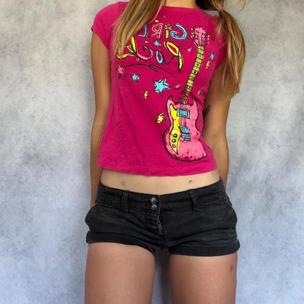 Hotpink Girls rock guitar scene babytee

૮ ˶ᵔ ᵕ ᵔ˶ ა...