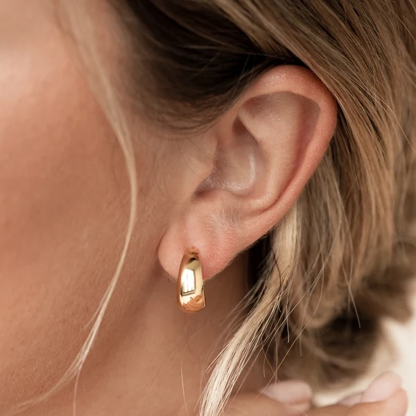 Chunky Gold Hoop Earrings - Jorunn