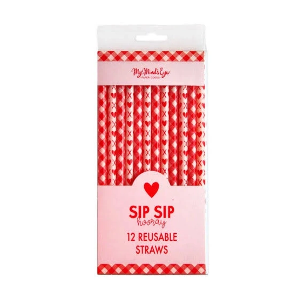 The Party Darling Heart You Reusable Straws