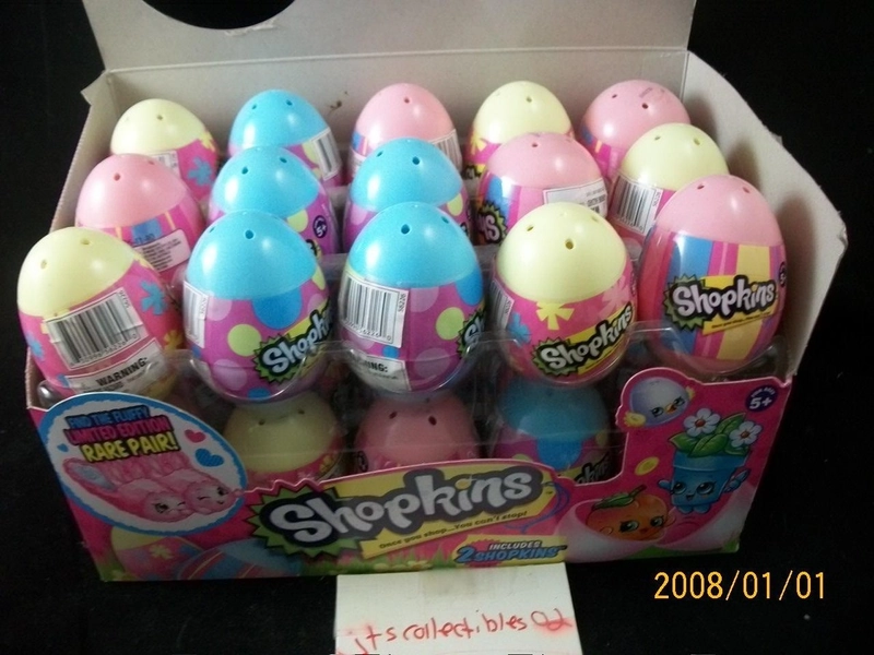 Shopkins Season 4 Surprise Easter Egg Full Case 30 Eggs Sealed Fluffy Rare 2014