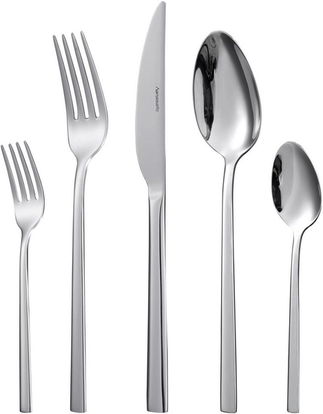 Hanseatic Besteck-Set SMART, wahlweise in glänzender oder matter Optik (30-tlg), 6 Personen, Edelstahl 18/10, leichtes und minimalistisches Design