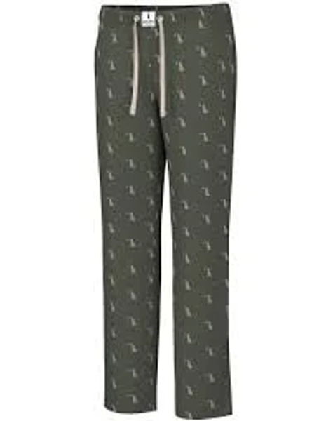 Local Boy Outfitters Dark Olive Dog & Moon Pajama Pant