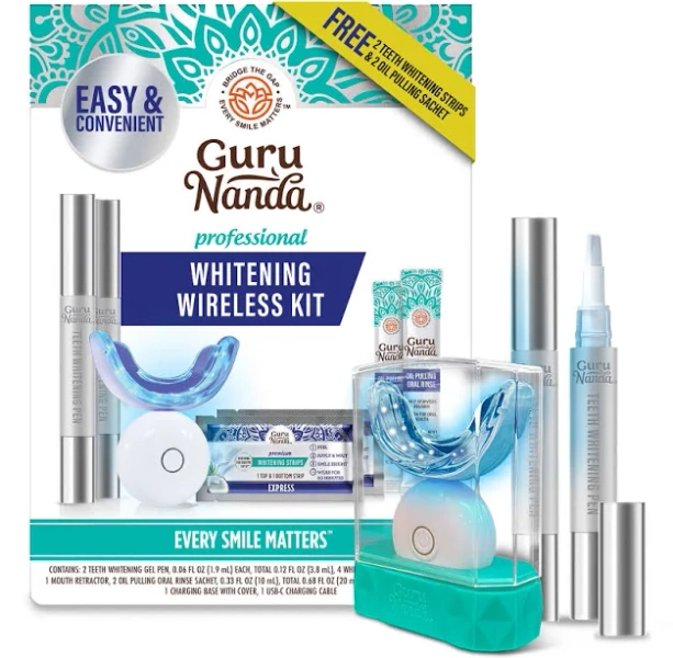 GuruNanda Professional Teeth Whitening Wireless Kit
