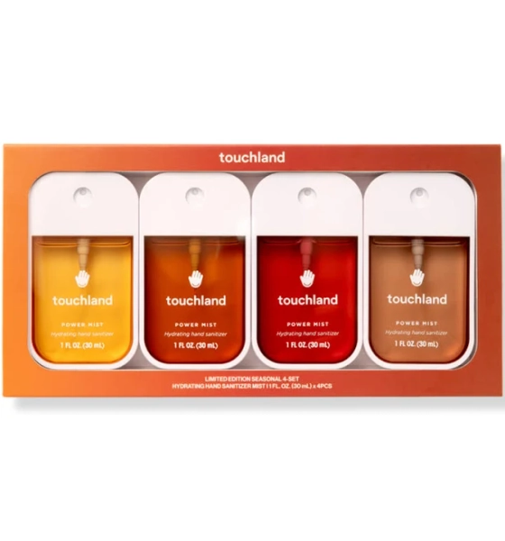Touchland Limited Edition Seasonal Power Mist Hand Sanitizer 4-Set