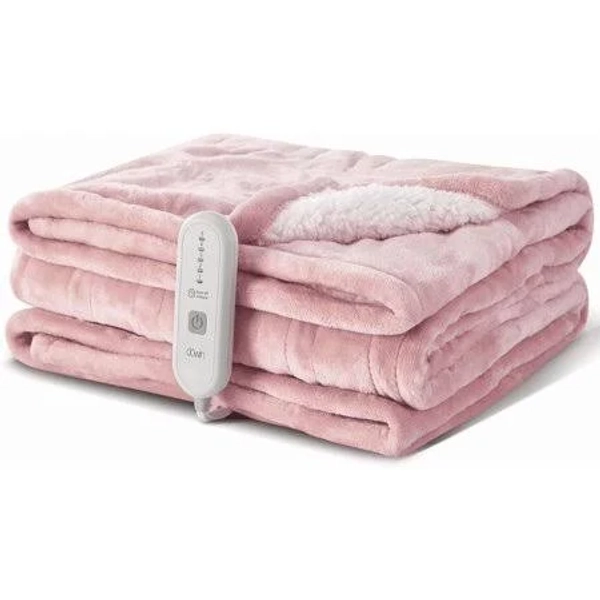 Dowin Pink Heated Blanket Full Size Throw