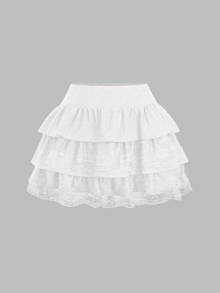 white skirt