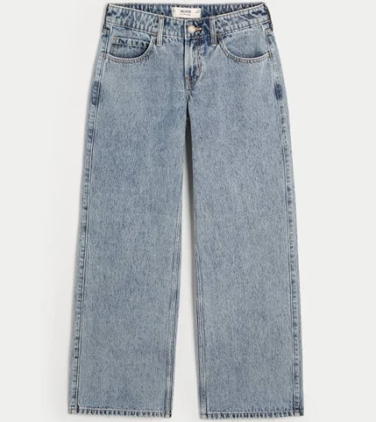 Hollister Women's Low-Rise Baggy Jeans