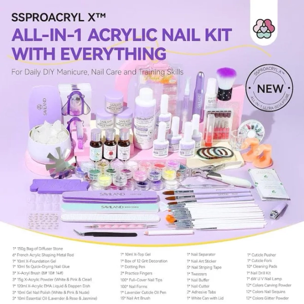 Saviland Women's Acrylic Nail Kit