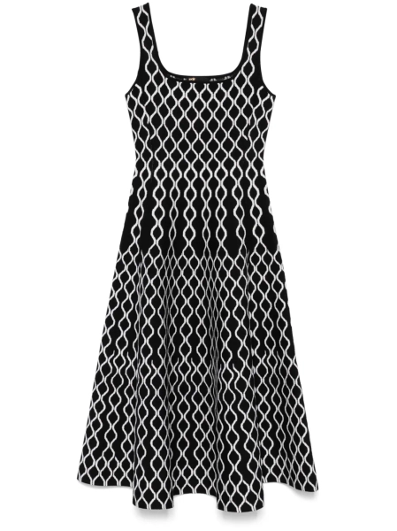Maje geometric-print midi dress | 34