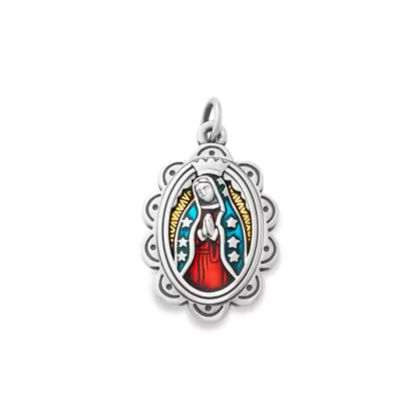 Enamel Virgin of Guadalupe Charm