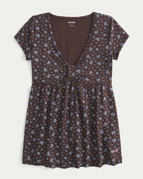 Easy Short-Sleeve Babydoll Top
