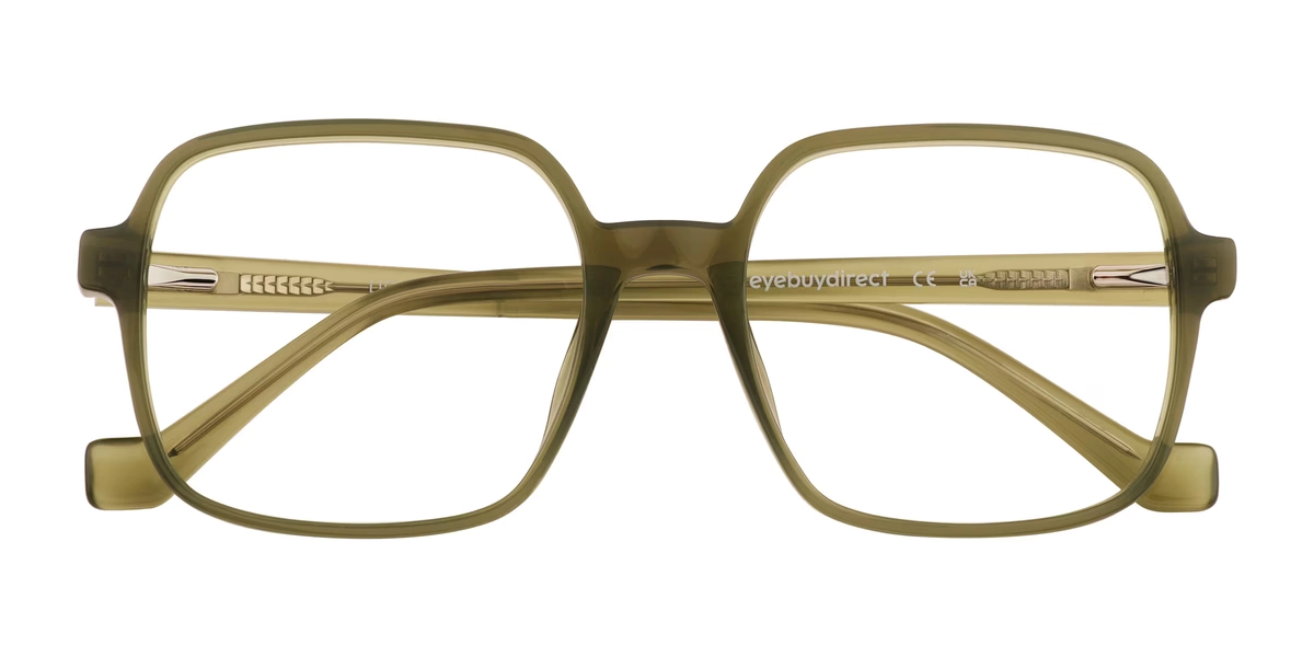 Lior Square Clear Green Full Rim Eyeglasses | Eyebuydirect