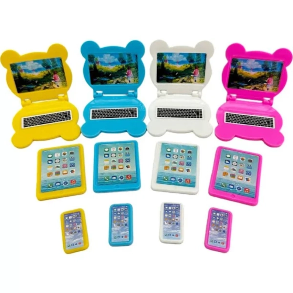 3pcs/set Cute Mini Items Doll Accessories for Barbie Computer IPad Phone Set Kawaii Miniature Game