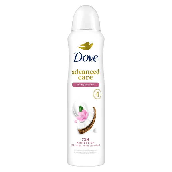 Dove Advanced Care Dry Spray Antiperspirant Deodorant Caring Coconut With 48 Hour Protection, Soft And Comfortable Underarms For Women 3.8 oz - Walmart.com
