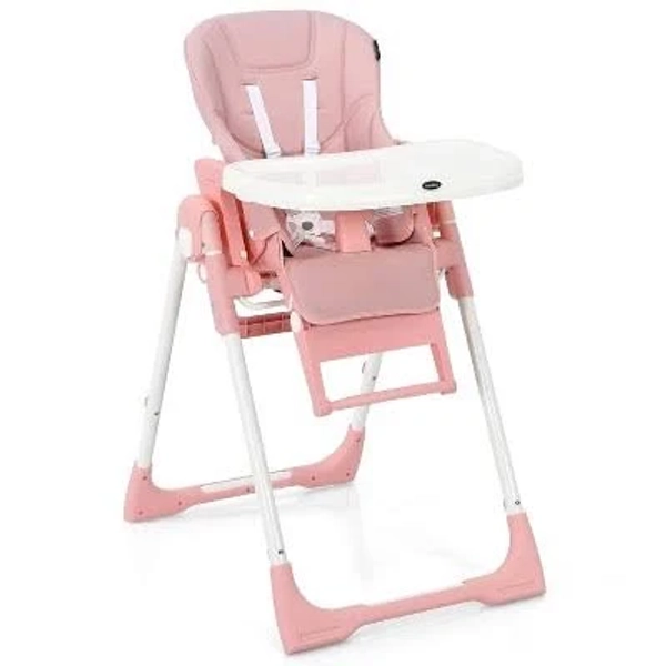 INFANS 4 in 1 High Chair Booster Seat Convertible Highchair Installation-Free Simple Fold for Baby, Infant
