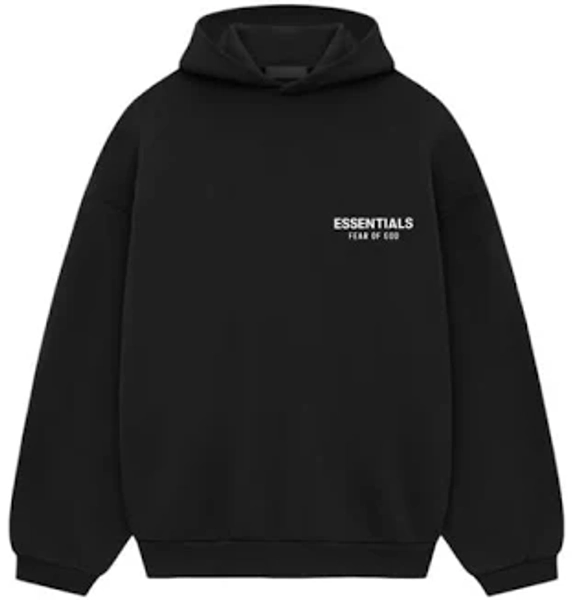 Fear of God Essentials Fleece Hoodie (FW24) Black L