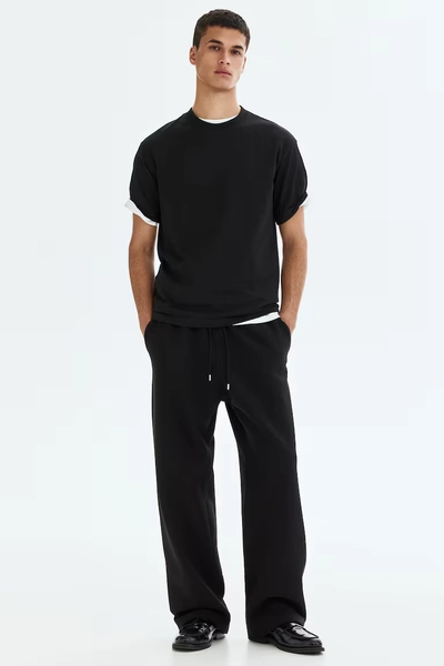 Loose-Fit Sweatpants - Black