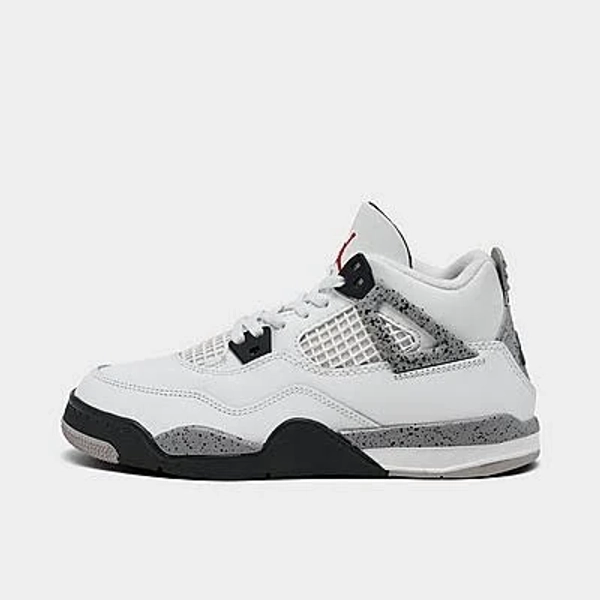 Air Jordan Kids' 4 Retro PS "White Cement