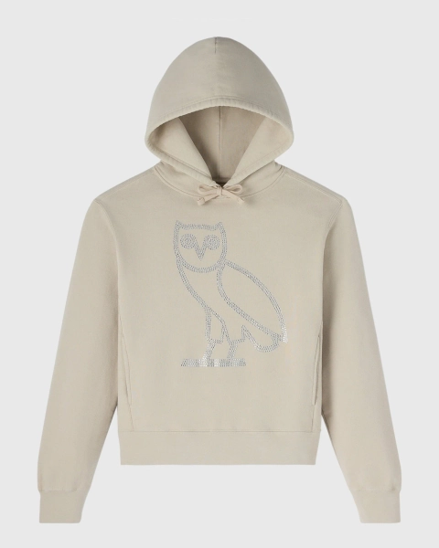 Rhinestone Icon Hoodie - Sand - Sand