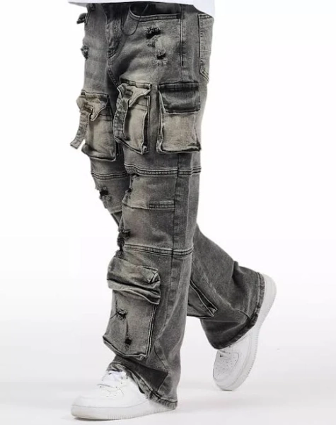 Boys Berdi Black Baggy Fit Jean 7 / Black