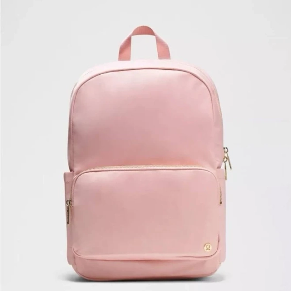 lululemon athletica NEW Lululemon Everywhere Backpack 22L Metal Hardware Pink Haze/Sheer Oak/Gold - New Women | Color: Pink/Gold | Size: s