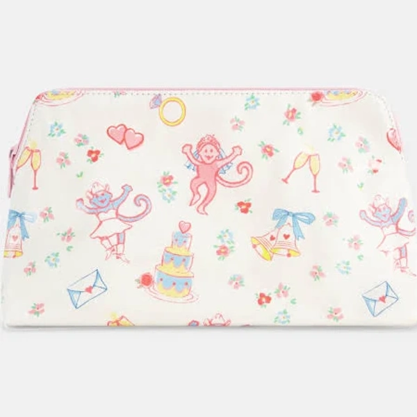 Roller Rabbit Monkey Said Yes Makeup Bag