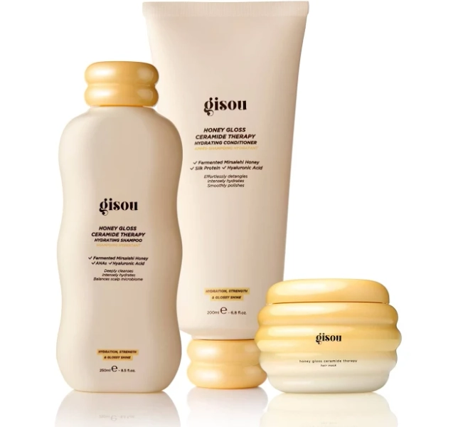 Gisou Honey Gloss Hair Wash Trio Mini