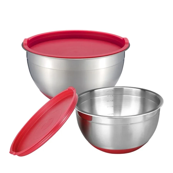 Mixing bowls with lids glass or stainless steel