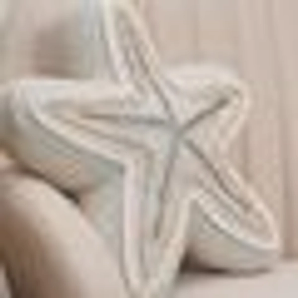 C&F Home Beaded Sea Star Coastal Embellished Accent Shaped Pillow in Blue at Nordstrom, Size Medium
