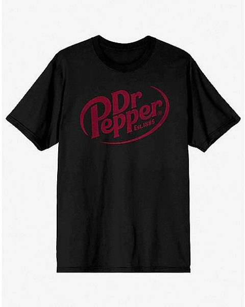 Black Dr. Pepper Logo T Shirt