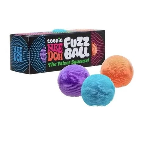 Needoh teenie Fuzz Ball Stress relief Ball 3 Pack