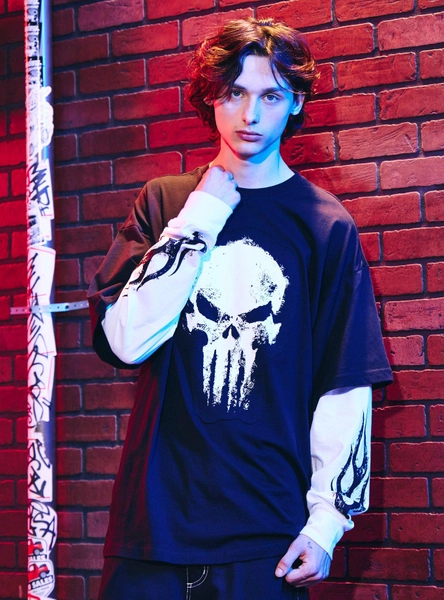 Our Universe Marvel Spider-Man: Brand New Day Punisher Twofer Long-Sleeve T-Shirt