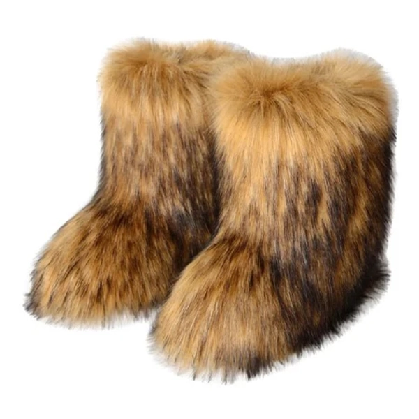 fur boots .