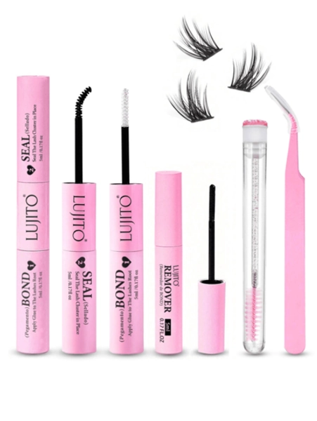 Lash glue, tweezers and remover