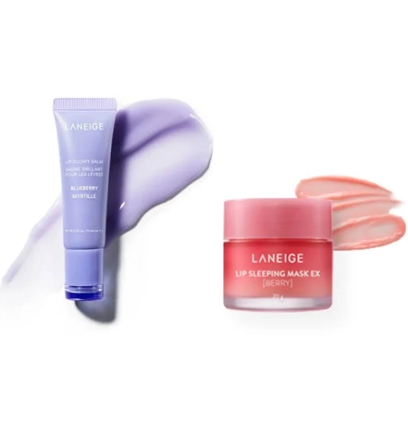 LANEIGE - Lip Glowy Balm - 10g - Blueberry (1ea) X Lip Sleeping Mask EX - 20g - Berry (1ea) by Stylevana