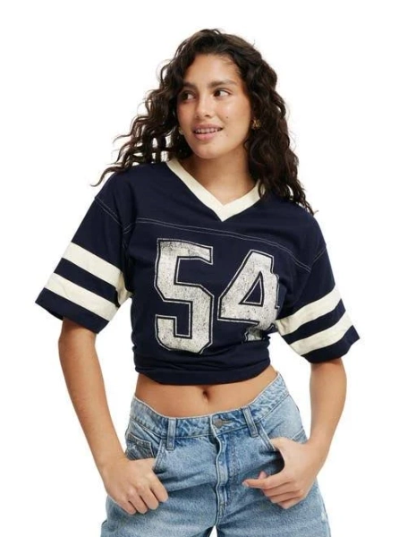 Cotton On Women's V Neck Oversized Graphic Tee