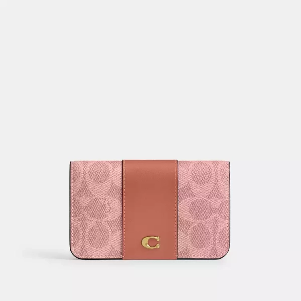 Essential Slim Card Case In Signature Canvas