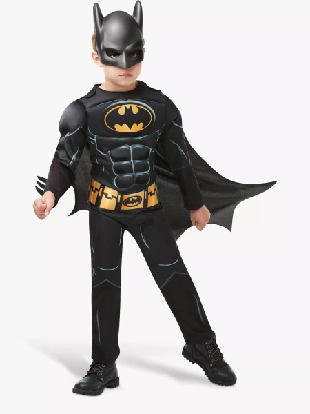 Rubies Kids' Deluxe Batman Costume, Multi