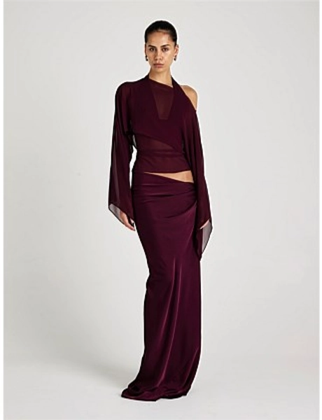 IRA MAXI DRESS - plum - 6 AU