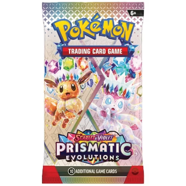 Pokemon SV8.5 Scarlet and Violet Prismatic Evolutions Booster Pack | Eevee and Sylveon