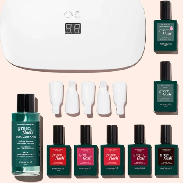 Gel Nail Kit At Home - Easy Removal In 1 Min - Non-Toxic Gel Polish - Vegan Gel Polish - Hema-Free - DIY Gel Nail Polish Manicure Kit - Gift For Woman