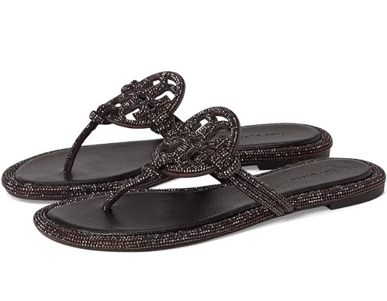 Tory Burch Women's Miller Knotted Pavé Sandal