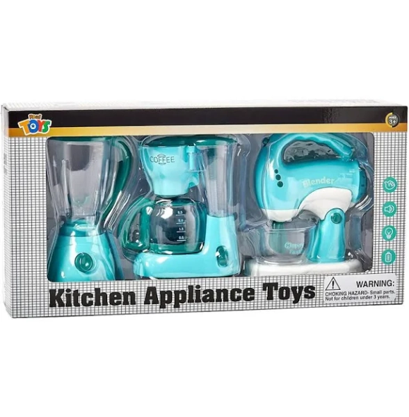 Boscov's Kids Real Toys Electric Kitchen Appliances Playset