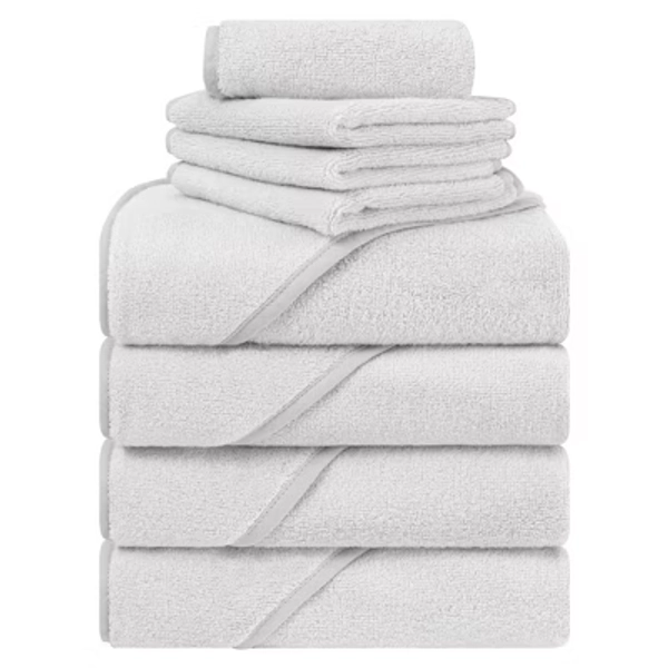 American Soft Linen Turkish Baby Hooded Bath Towel Set, 100% Cotton Soft Fluffy Baby Hooded Shower Towels